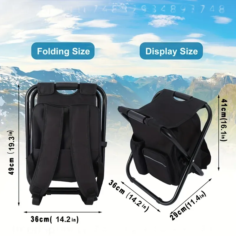 2-in-1 Portable Folding Fishin - đánh giá và giá Fishing Backpack