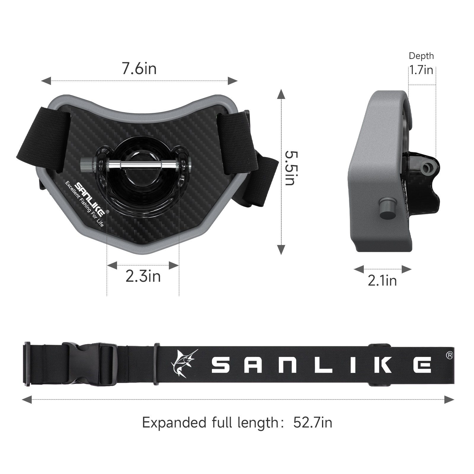 SANLIKE Fishing Fighting Belt  - đánh giá và giá Fishing Belt