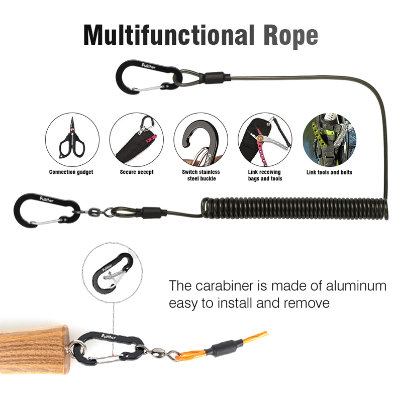 fishing tools Coiled Lanyards  - đánh giá và giá Fishing Belt