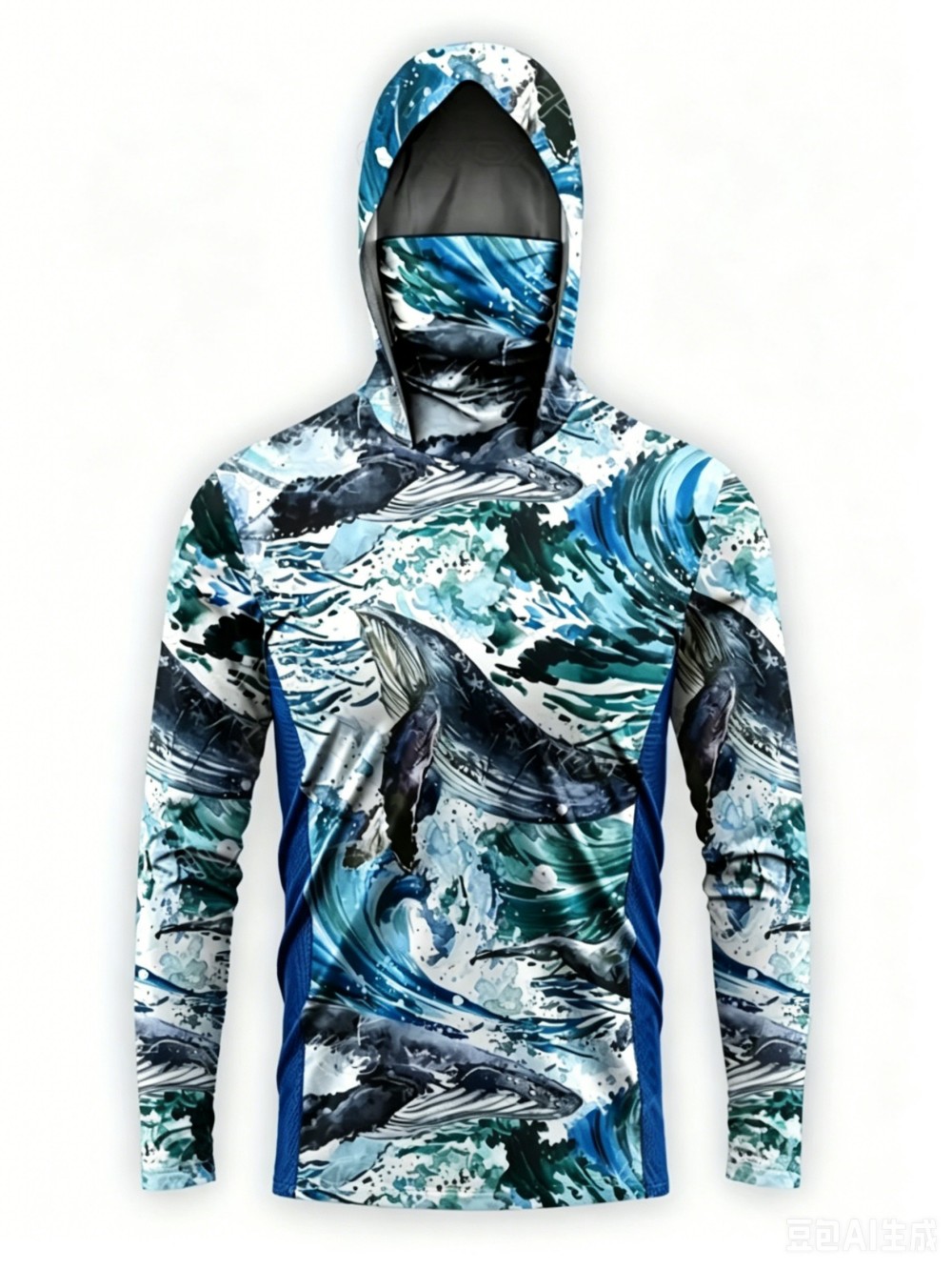 UPF50+ Camo Men Long Sleeve Fi - đánh giá và giá Fishing Mask Sun Protection